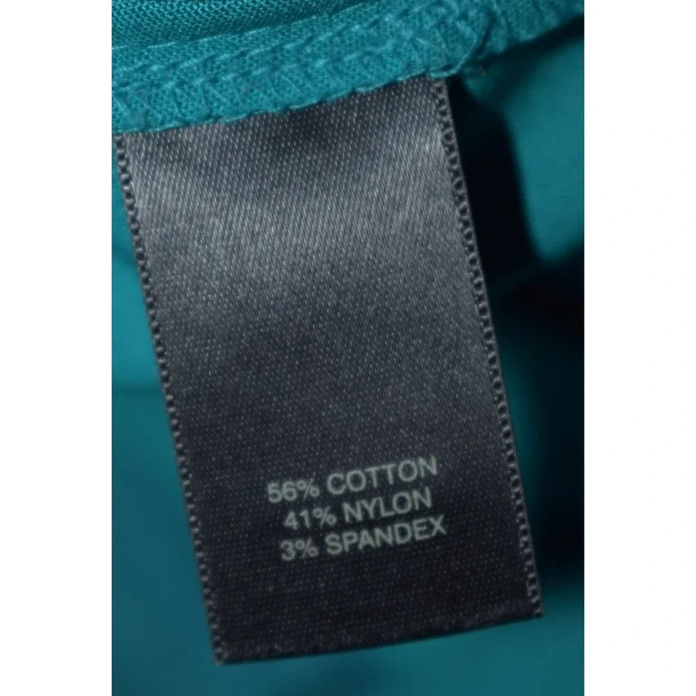 White House Black Market Perfect Form Slim Ankle Pants Size 8 Teal Blue Stretch - Picture 15 of 16